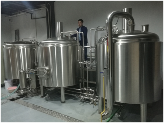 Professional energy saving auto beer brewing equipment of SUS 304 316 from China W1